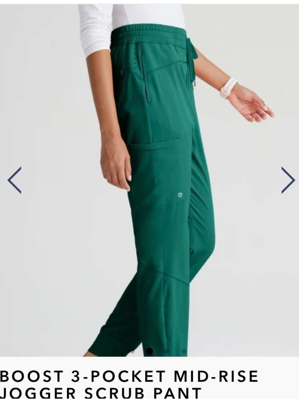 Barco One Hunter Green SP Jogger Scrub Pant